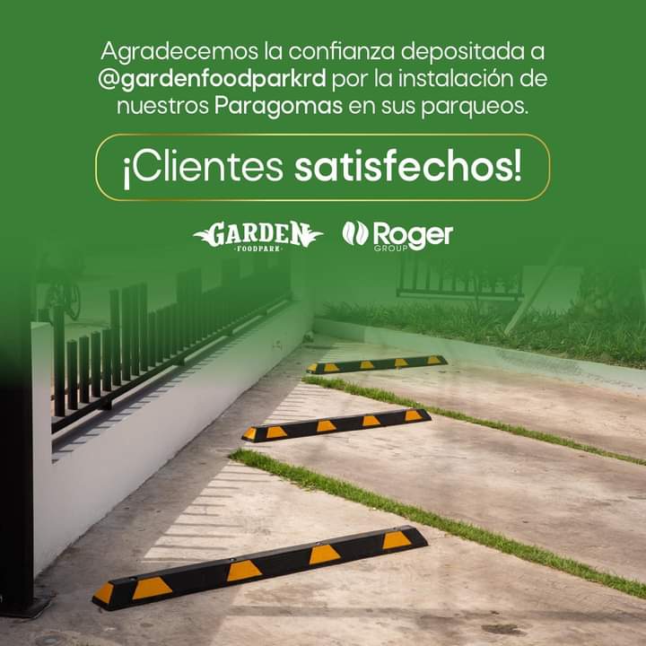 RogerGroup1's tweet image. Agradecemos la confianza depositada a @gardenfoodparkrd por la instalación de nuestros Paragomas en sus parqueos. 💚 ¡Clientes Satisfechos!
⠀
#RogerGroup #Paragomas