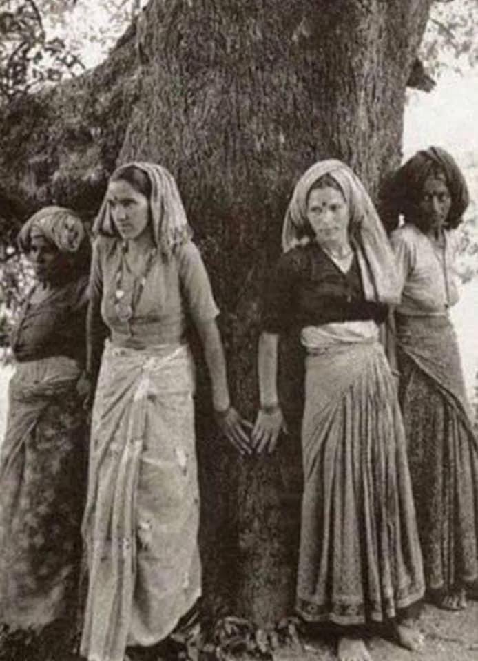 1974, 26 March, Reni गाँव district Chamoli का वो 200 साल पुराना वृक्ष जहा पर Chipko andolan शुरू हुआ था स्वयं Gaura देवी से. 
आज b साक्षी है हर उस बदलते waqt का.

Jaha मानव कहीं निस्वार्थ था तो कहीं स्वार्थी.

Gaura devi, sunderlal bahuguna के सानिध्य में हुआ 

Chipko Andolan 🌳