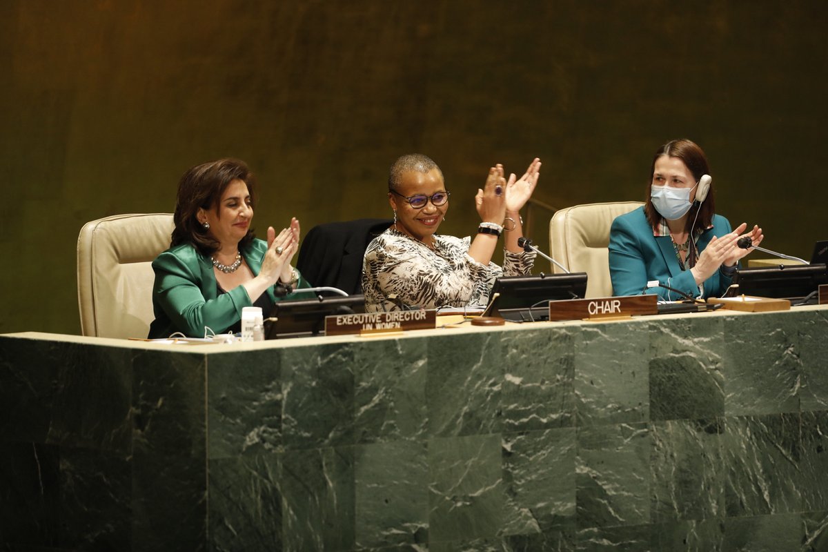 The #CSW66 has reached Agreed Conclusions - the first ever to focus on gender equality and the empowerment of women and girls in the context of climate, environment and disaster risk reduction. @unwomenchief