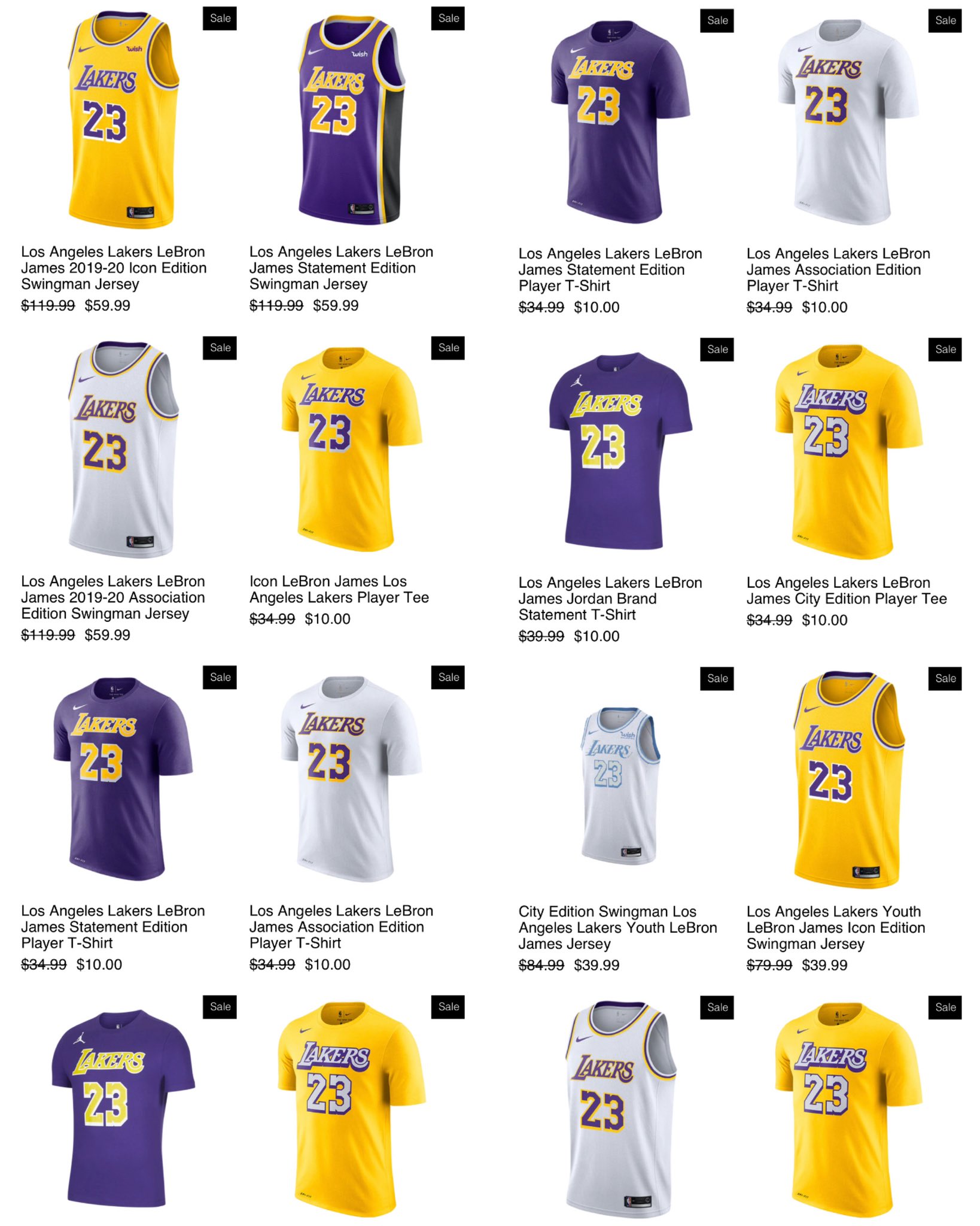 NIKE LeBron James Los Angeles Lakers Statement Edition Jersey