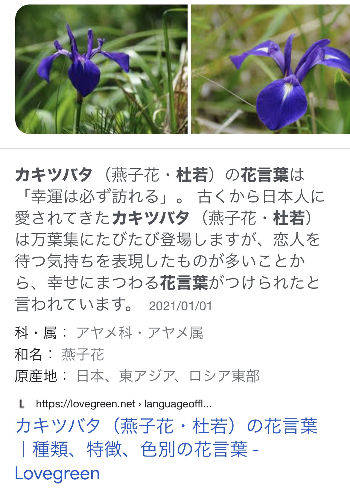 小銭24日東2セ52b Ar Twitter この間いただいたこたべの箱のやつ調べたら黄色がついてたら菖蒲 白なら杜若 らしくこれは杜若かな 菖蒲は剣の形にも似ており魔除けの意味合いがあるけど杜若は T Co Ymwum51cy6 Twitter