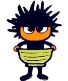 Unidon, a bowl of sea urchin on rice, is the mascot of Shakotan, a town in Hokkaido, Japan. 