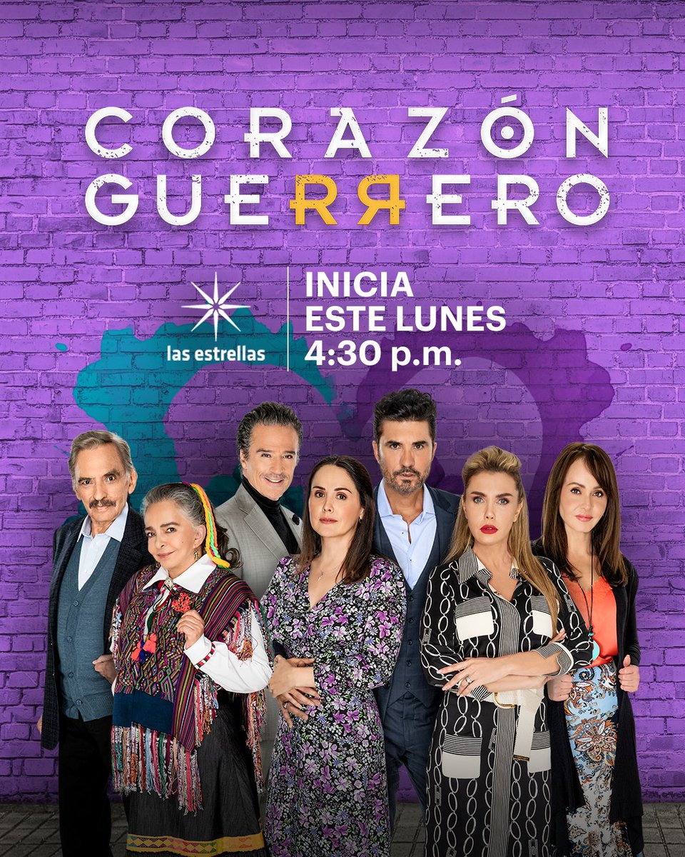 Este lunes no te pierdas el gran estreno de Corazón Guerrero 4:30 pm MEX por Las Estrellas🎬
#CorazónGuerrero #ConLasEstrellas #Próximamente
