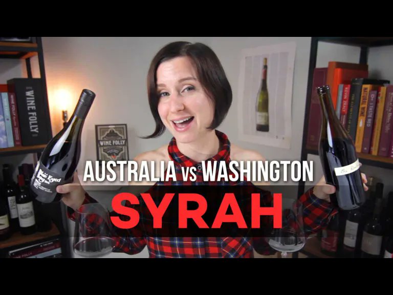 WineFolly's tweet photo. Syrah (aka Shiraz) originally comes from France and is actually related to Viognier! Find out more about this boisterous, bold red wine while tasting wines from Australia and Washington State. https://t.co/mRD51flqio https://t.co/ifuYwwp67j
