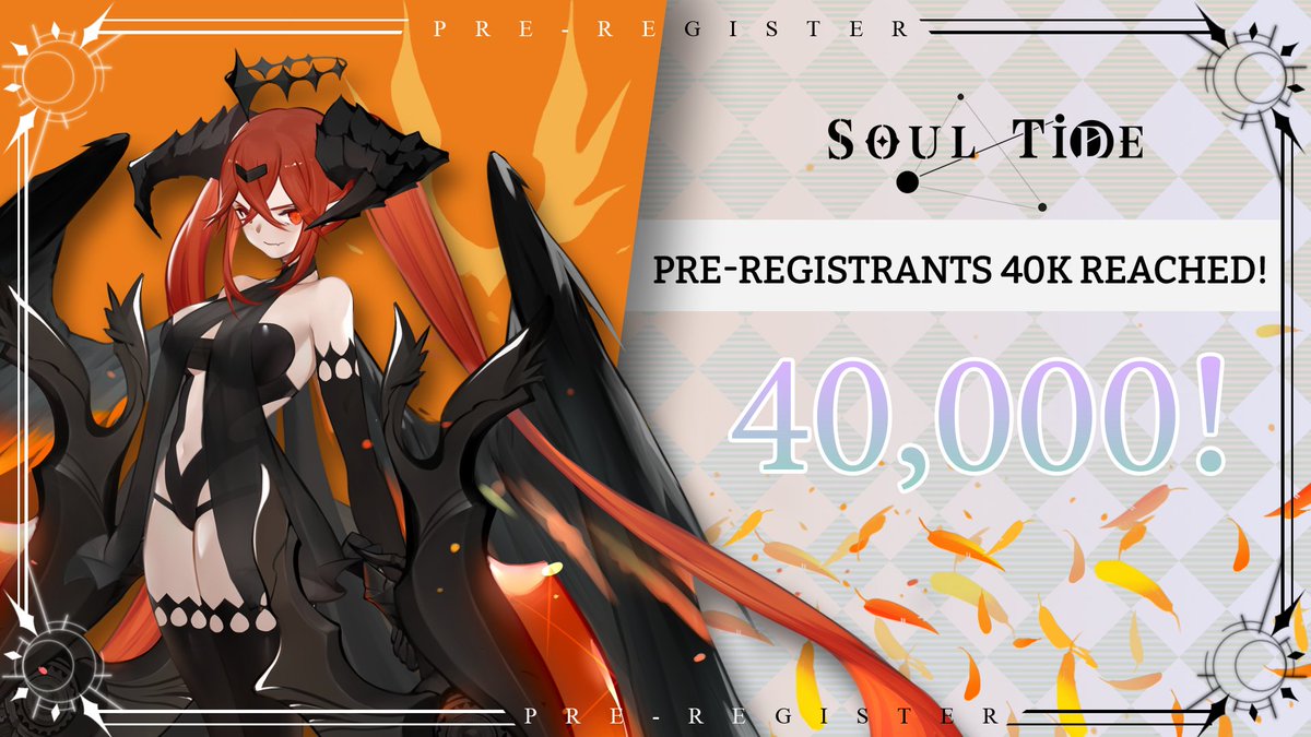 SoulTide's tweet photo. 40k pre-registrants achieved! Go, nyaa (>ω<) !

#SoulTide #LemcnSun #Gacha https://t.co/GnQQ3XS4Vr