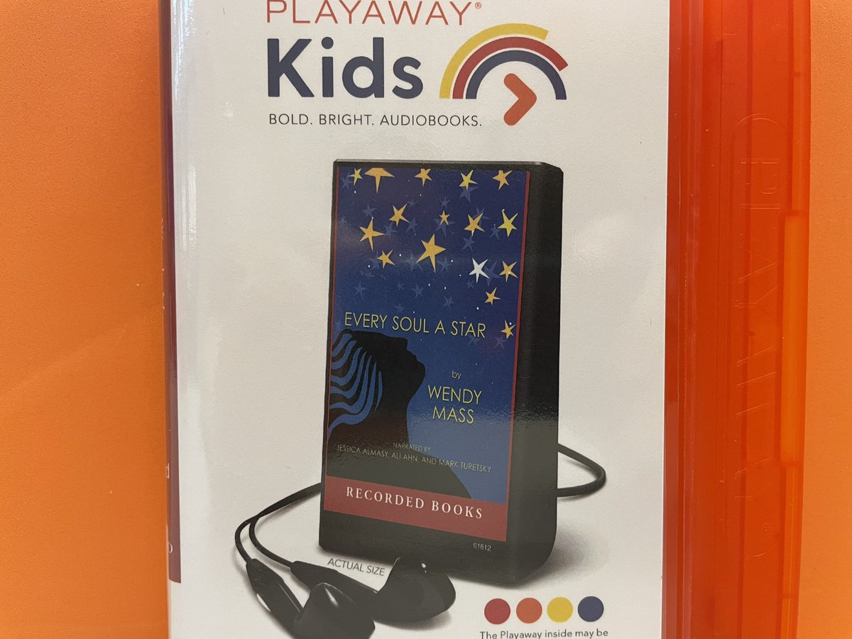 A Playaway A Day:
Every Soul a Star by <a href="/wenmass/">wendy mass</a>
Three strangers meet while gathering to view a total solar eclipse. How will Ally, Bree, &amp; Jack’s lives intertwine and change? <a href="/CherryTreeElem/">Cherry Tree Elem.</a> <a href="/wearefindaway/">Findaway</a> #CarmelEdFdn Honored to be funded by a Carmel Education Foundation Grant