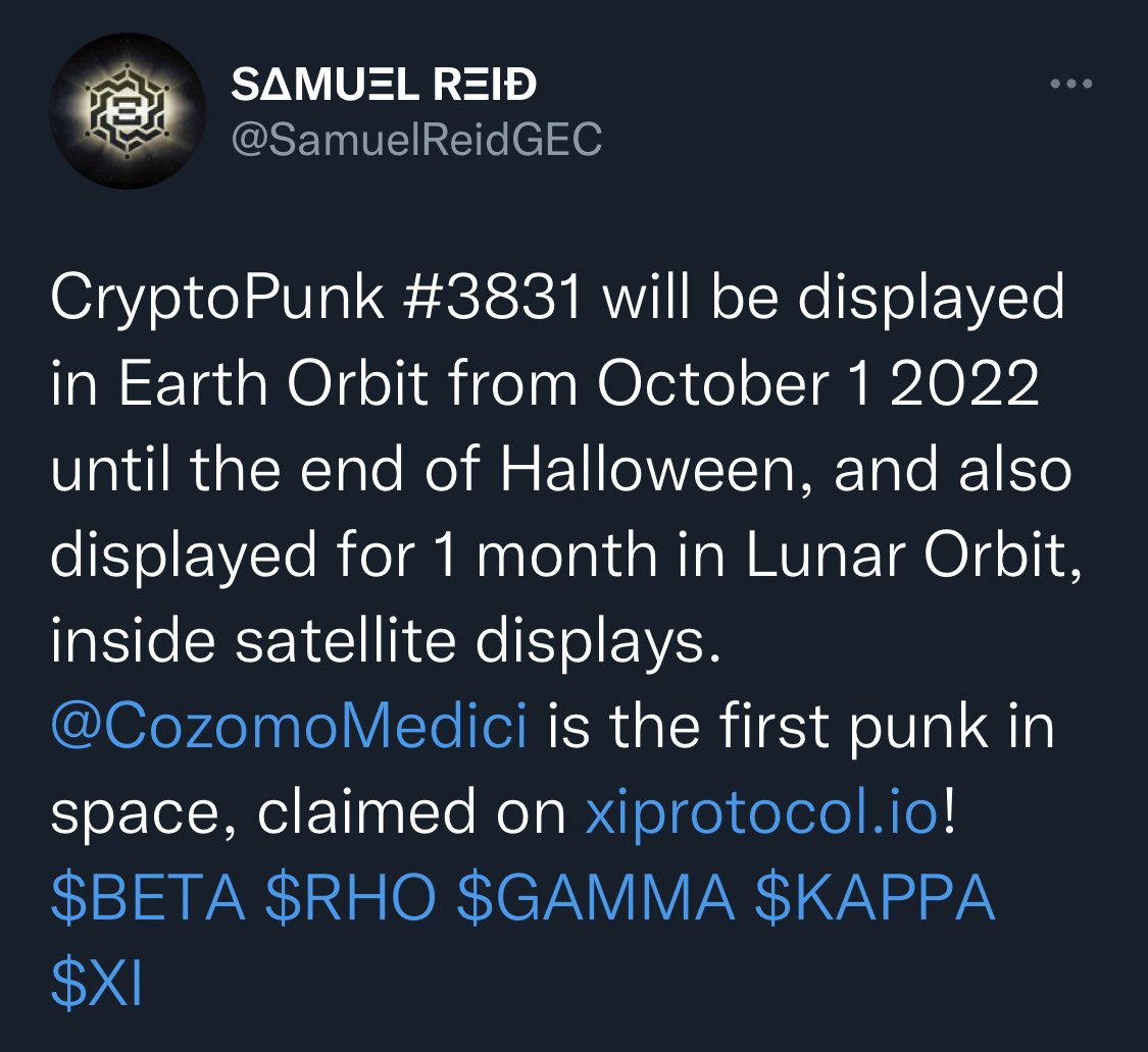 GrowStrainz's tweet photo. Well Strainz community, weโve always wondered this like the ol stickerโฆ
Now we know, starting 1 October 2022 via @YourTimeInSpace
#WenMoon #WhenMoon #CozomodeMedici #cryptopunks #punk3831 https://t.co/SpTZczvw5j