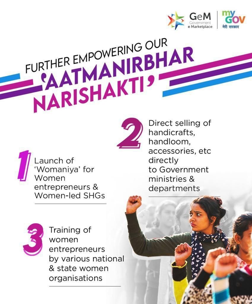 PawanJatasra's tweet photo. #GeMSuccess
AatmaNirbhar Narishakti
via NaMo App https://t.co/WAejF4f2bp