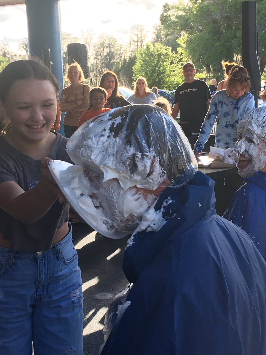 Pie the Admin at Spring Fling! Love making the students smile💗