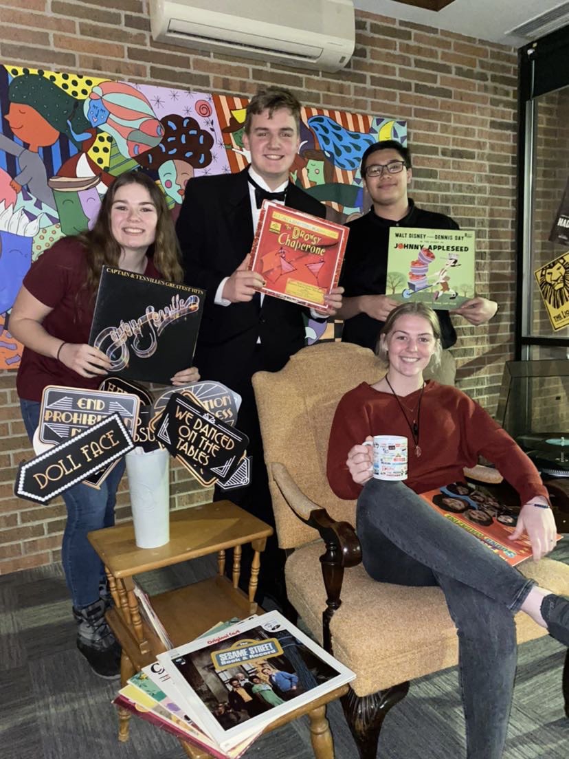 oakharborNHS's tweet photo. Thank you to NHS members Macie Morris, Anthony Stout (@anthonystoutt ), Bryce Chanthavong, and Lily DeTray (@_lilymarrie) for helping at the musical tonight! #drowsychaperone #rocketpride https://t.co/YEdfcJOMyZ