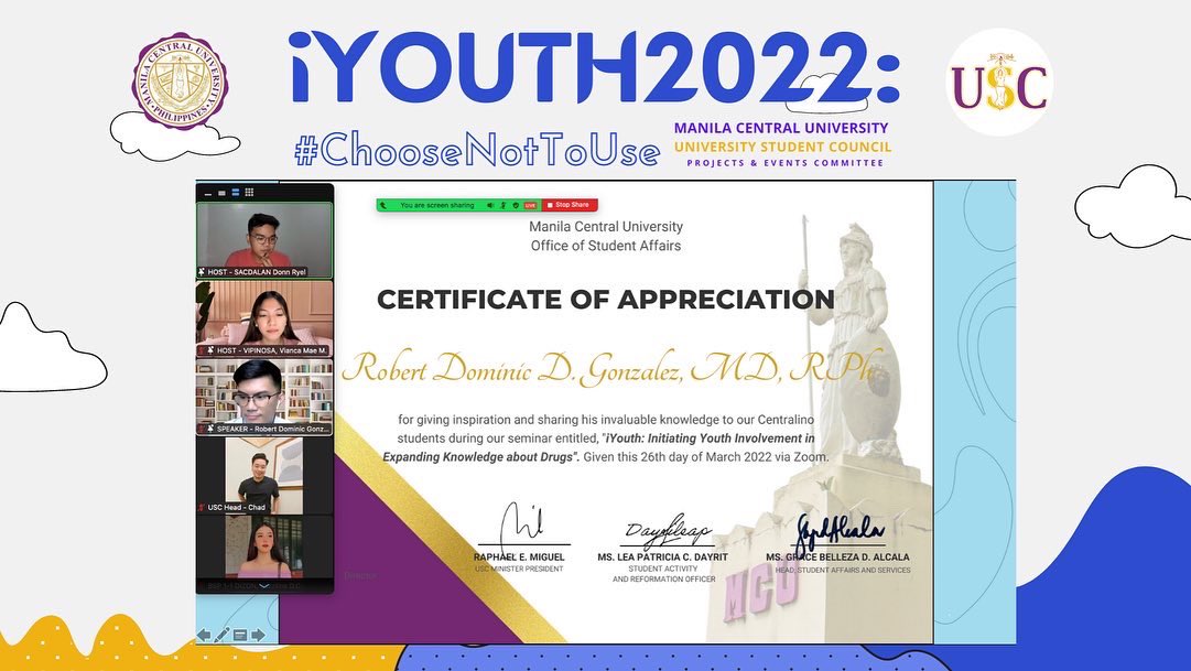 MCU_USC's tweet photo. And that's a wrap for today's event: iYOUTH 2022: Drug Awareness Campaign. 

Centralinos, we hope that you've gained valuable knowledge that will last for a lifetime. Always remember #ChooseNotToUse! 

This has been iYOUTH 2022! Until the next ride! https://t.co/UzpxcTXXhw