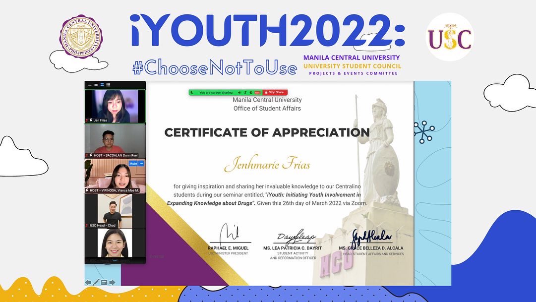 MCU_USC's tweet photo. And that's a wrap for today's event: iYOUTH 2022: Drug Awareness Campaign. 

Centralinos, we hope that you've gained valuable knowledge that will last for a lifetime. Always remember #ChooseNotToUse! 

This has been iYOUTH 2022! Until the next ride! https://t.co/UzpxcTXXhw