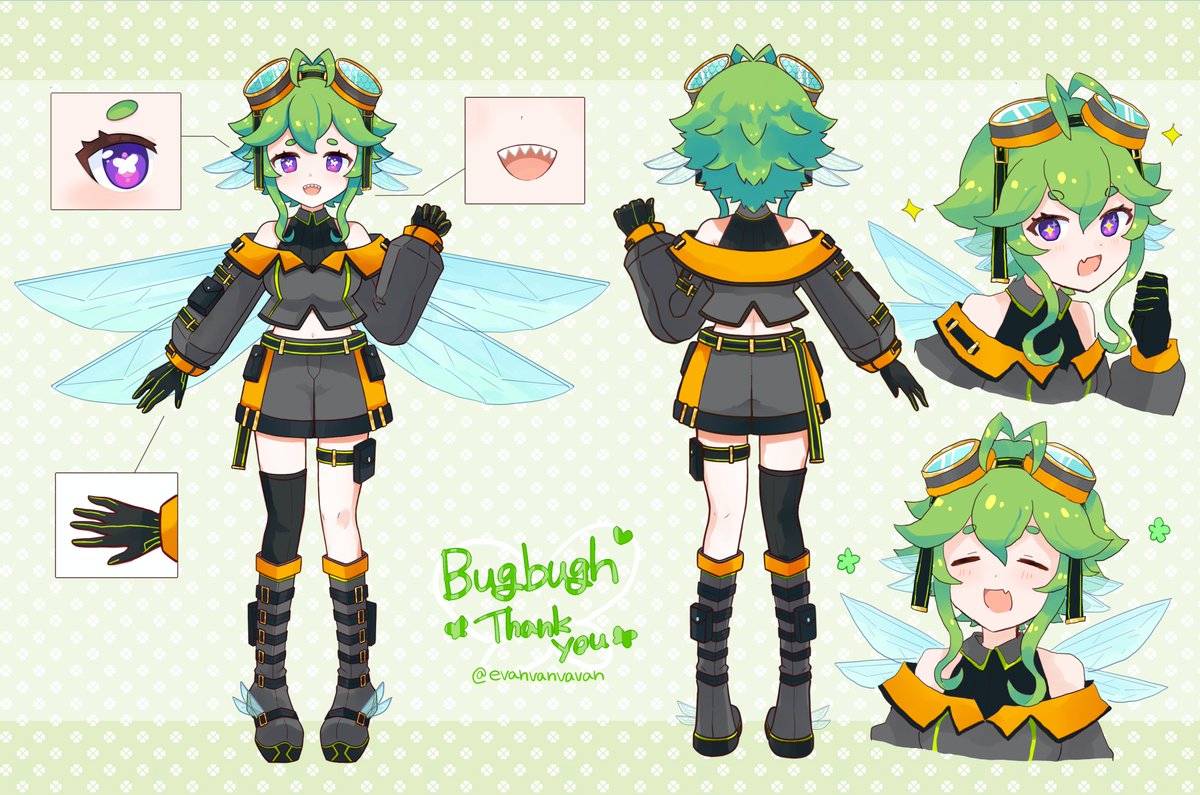bugbughh's tweet image. Hi, I&apos;m Bug! 💚
Sometimes a dragonfly. Sometimes a butterfly.
Twitch: Twitch.tv/bugbugh
Youtube: Youtube.com/c/Bugbugh
Art Tag: #Bugbugart
