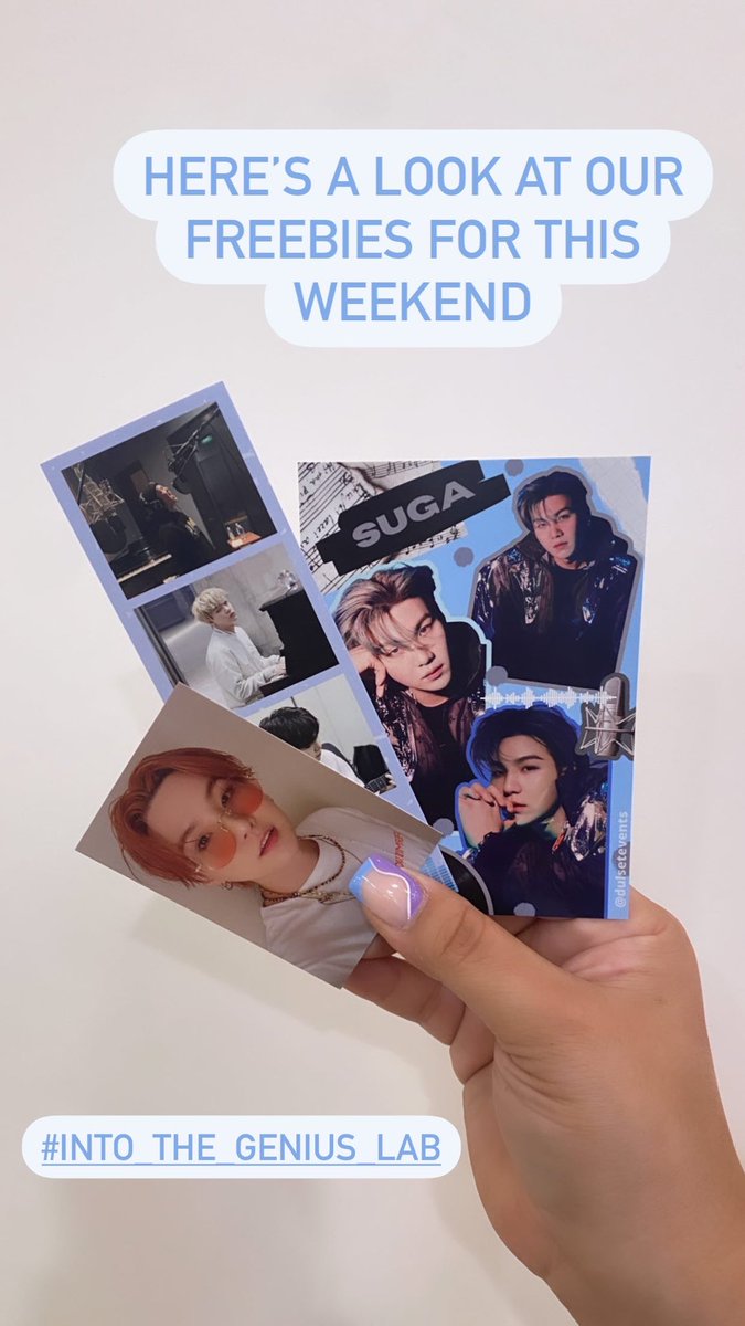 dulsetevents's tweet photo. Check out our freebies for this weekend π₯°
#Into_The_Genius_Lab #SUGA https://t.co/nXbr7Sa12c