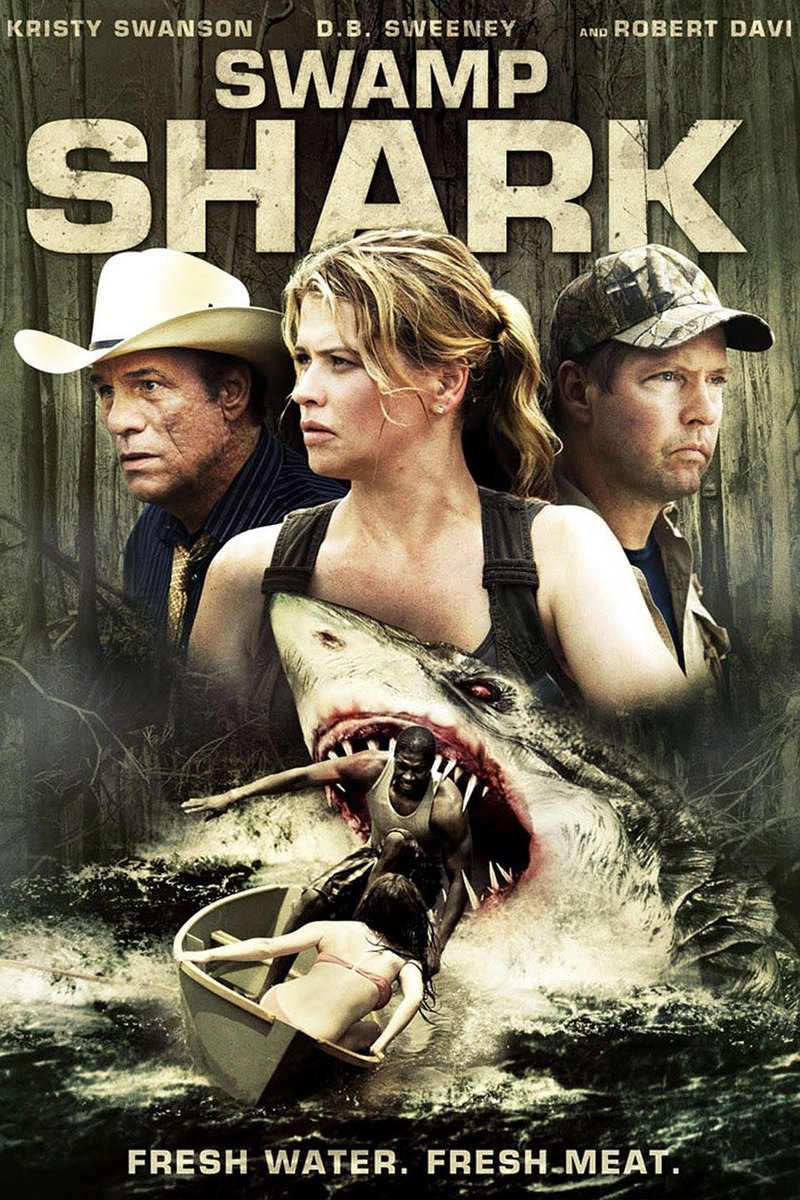 ReelFeelsPod's tweet photo. #BradFest #MovieScavengerHunt
*film with shark or spider in the title*

Watching: Swamp Shark (2011) on @Tubi 

An animal smuggling deal goes wrong, resulting in a large shark escaping into the swampy backwoods river. https://t.co/mIEq5FotYC