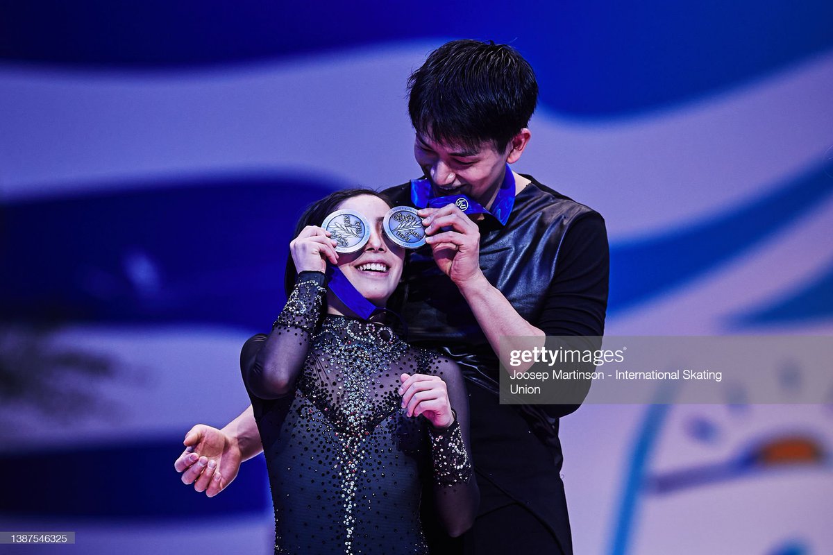 GettySportJPN's tweet photo. 世界選手権 #三浦璃来 選手、 #木原龍一 選手🌟🥈
📷: Joosep Martinson - International Skating Union https://t.co/tpvxgPCTSK