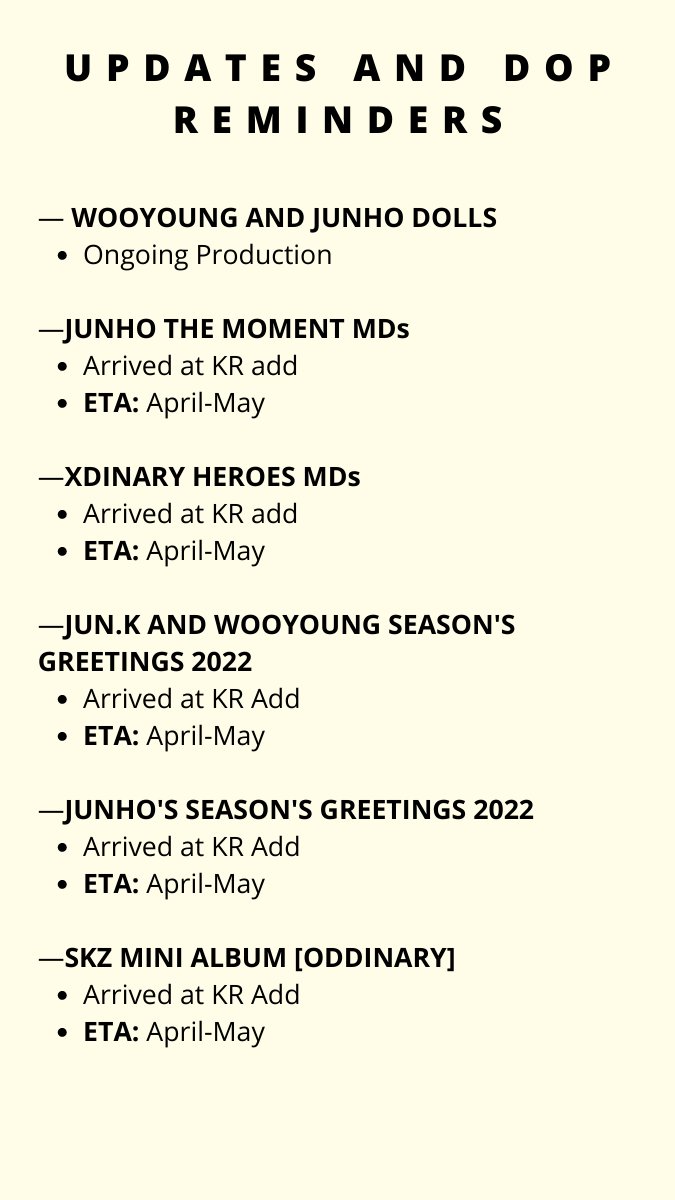 iTreasurePH's tweet photo. [#iTreasureUpdates]

MASS UPDATE and DOP REMINDERS as of March 26, 2022 ✨ https://t.co/p3KaNB7JXP