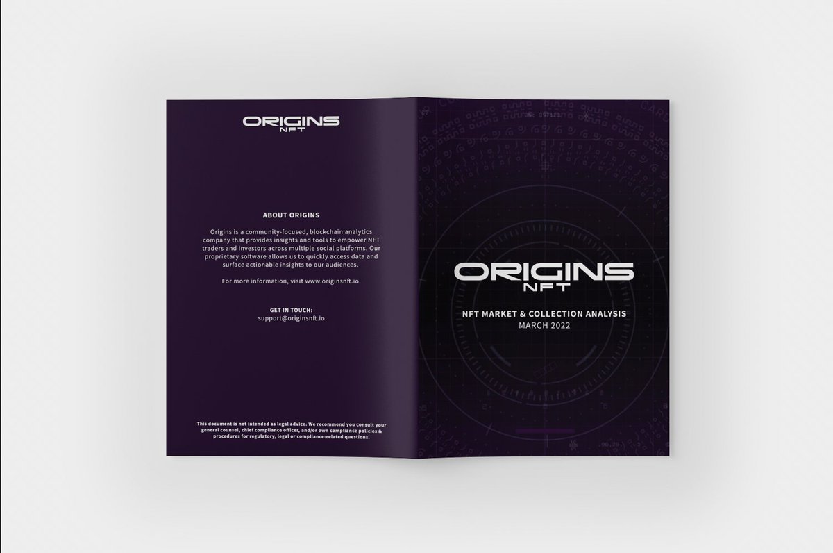 Here it is (again): The Origins Report for March 2022.
A labor of love from our analysts to the NFT space.

For new entrants, may this offer a foundational framework for how to evaluate projects.

For holders, may this validate your confirmation bias.

ipfs.io/ipfs/QmVKXsQyP…