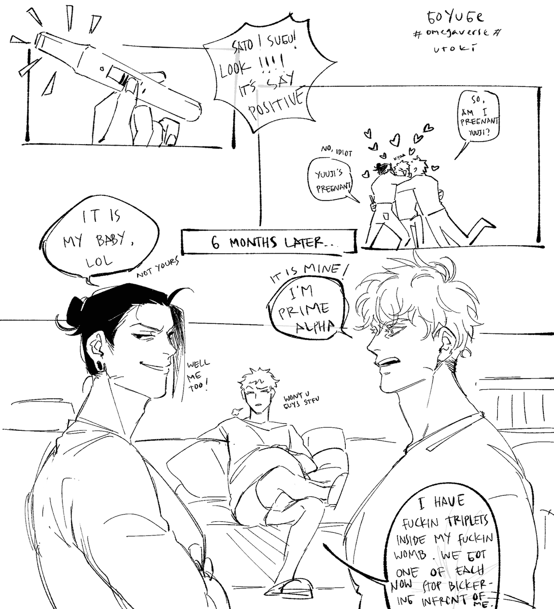 kelincikanibal's tweet photo. #五悠 #夏虎 #五悠夏 

Next part. My last class for today was kinda boring so I scribbled them again. The never ending saga of satosugu tryna win the sunshine's heart(like, what for? They already did) https://t.co/BVtnddTCCo