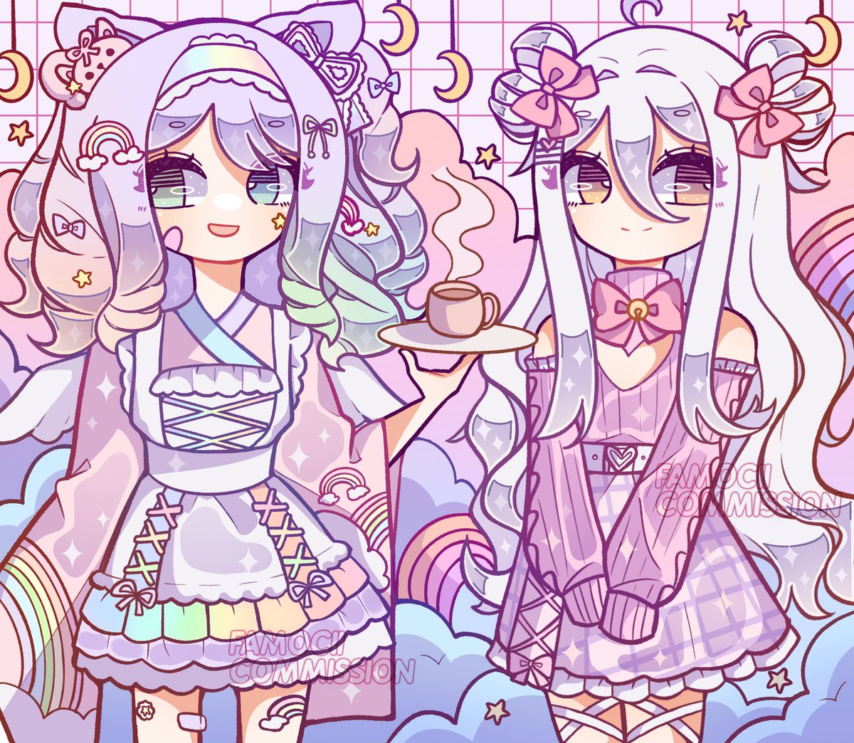 famocii1's tweet photo. 🌸 Commission for @PastelHimeMari ! 
Love the pastel colour (๑♡∀♡๑) ! https://t.co/hmSbTm9mei
