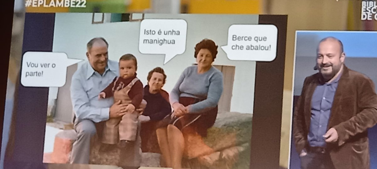 outubristas's tweet photo. O meu avó tamén paraba a súa xornada para ver o parte. Grazas @magago por abalar palabras e compartir o teu ecolecto (dialecto da familia) nas xornadas Plambe. Biblioteca da memoria💙 #EPLAMBE22 https://t.co/KFWCVtK7hA