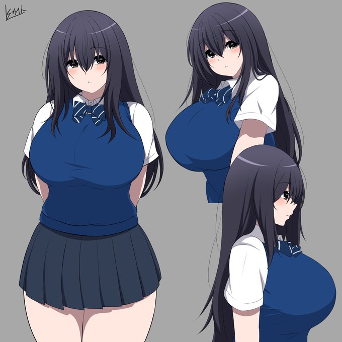 学生時代のボブカットちゃんこと夏希ちゃん。このころはボブカットではない( #オリキャラ 