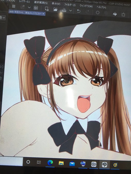 だんだんエッチな顔になってきましたよぉ('Д`)✒️( ΦωΦ )( ΦωΦ )職場で内職おじさん 