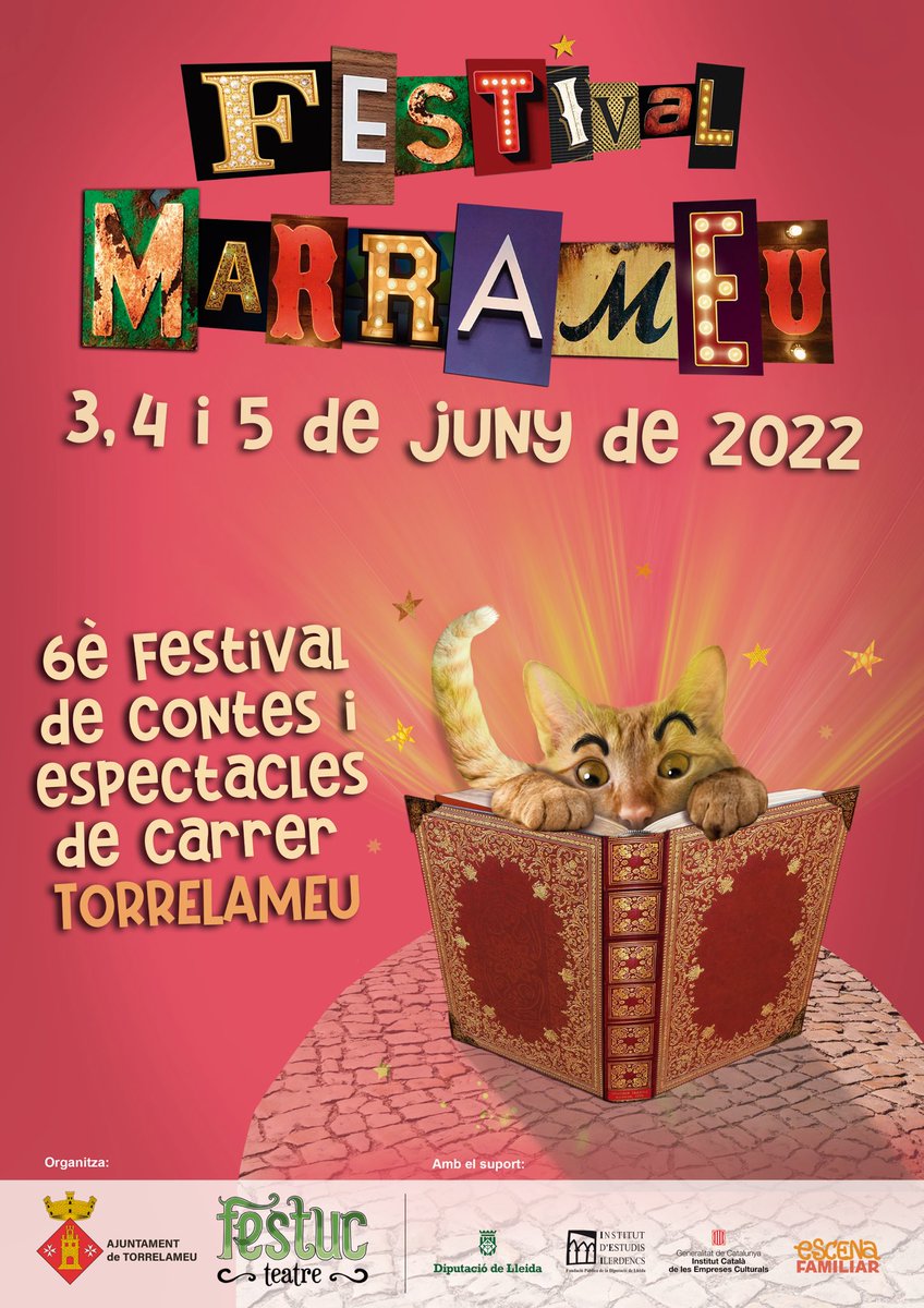 📣📣 Extra extra!!
Guardeu a les vostres agendes les dates del festival #marrameu2022 organitzat per @festuc_teatre i @torrelameuajuntament 
El disseny del cartell és de l’artista lleidatà <a href="/jordihuete/">jordi huete</a>
Teniu ganes de festival Marrameu?