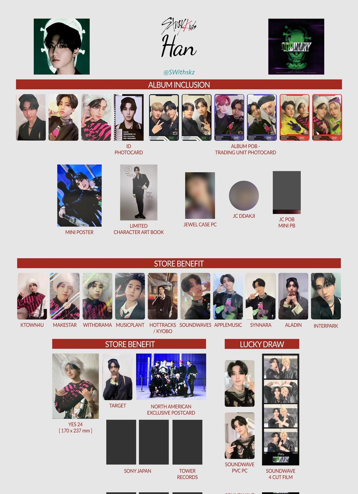 han ~ 여상 🐇🌙 on X: Maxident Stray Kids album + pre order benefit pc  template! Updated with jypshop and makestar (+ jeongin withfans preview)  Hyunjin, Jeongin, Lee Know, Seungmin #Maxident #StrayKids