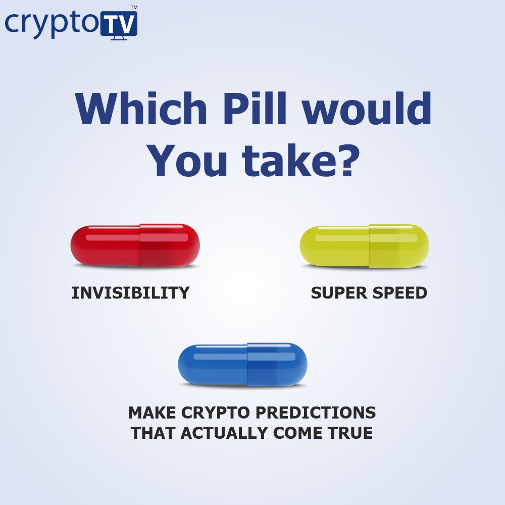 Real_CryptoTV's tweet photo. Which one would you take?💊
#Cryptotv #Cryptocurrency #Crypto #investing  #cryptotrading  #altcoin https://t.co/8Im7d55wUW