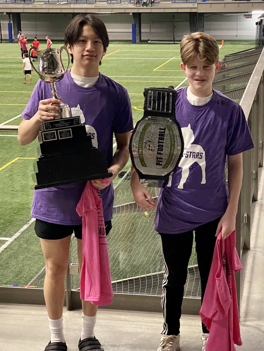 Congrats to Team White, our youngest team, on their Div 2 Flag Championship in the <a href="/PITFOOTBALL/">FOOTBALL LIFE</a> League!
Congrats Christian Kim &amp; Karst Gruener on their All-Star Selections!
‘Virtus et Honor’
<a href="/icvmcwpg/">ICVMC - Wpg</a>
<a href="/PembinaTrails/">Pembina Trails SD</a>
<a href="/The_WHSFL/">The WHSFL</a>
<a href="/fbmanitoba/">Football Manitoba</a>