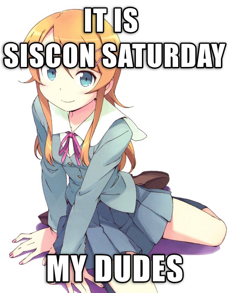 sisconsaturdays's tweet photo. it is Siscon Saturday my dudes https://t.co/3fJptkPd0t