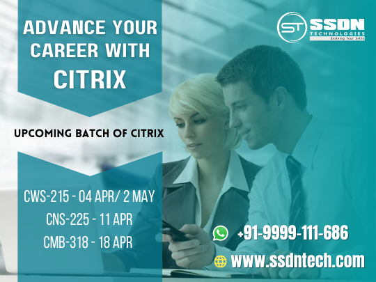 ssdntechnologie's tweet photo. Advance your career with Citrix. Learn from Citrix Certified Instructors (CCI) Authorized learning center of Citrix. 
Book a slot for upcoming batches:- https://t.co/08zSVvr1Y5
#CitrixCourse #CitrixTraining #Citrix https://t.co/tQ8GKVS6E5