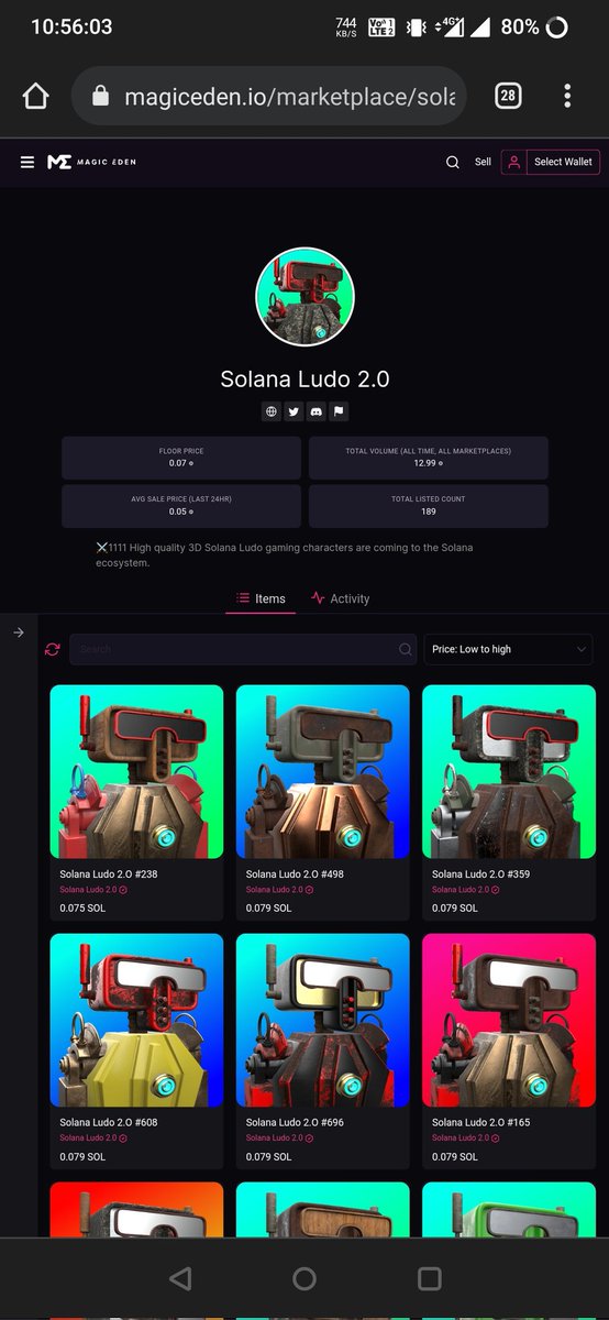 ⚔️We have swiped the floor price.  The first price was 0.03 Sol. Now the price has gone up to 0.08🚀🚀🚀🚀

⚔️But you also made fun of our NFT.  Please list up to 0.5 sol.  If you were going to dump the price then why did you mint our nft⚔️🤣What will happen with 1 dollar earn