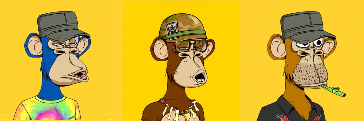 1000 followers … just like that … and I have nothing to sell, no fame, no glory, no celebrity, … just the power of the #YellowArmy and the <a href="/0xApes_NFT/">0xApes</a> trilogy below. A humble thank you!