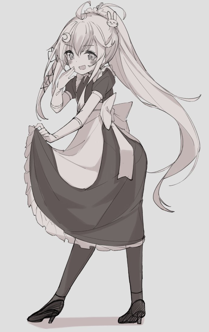 メイドうーちゃん描くぴょん 