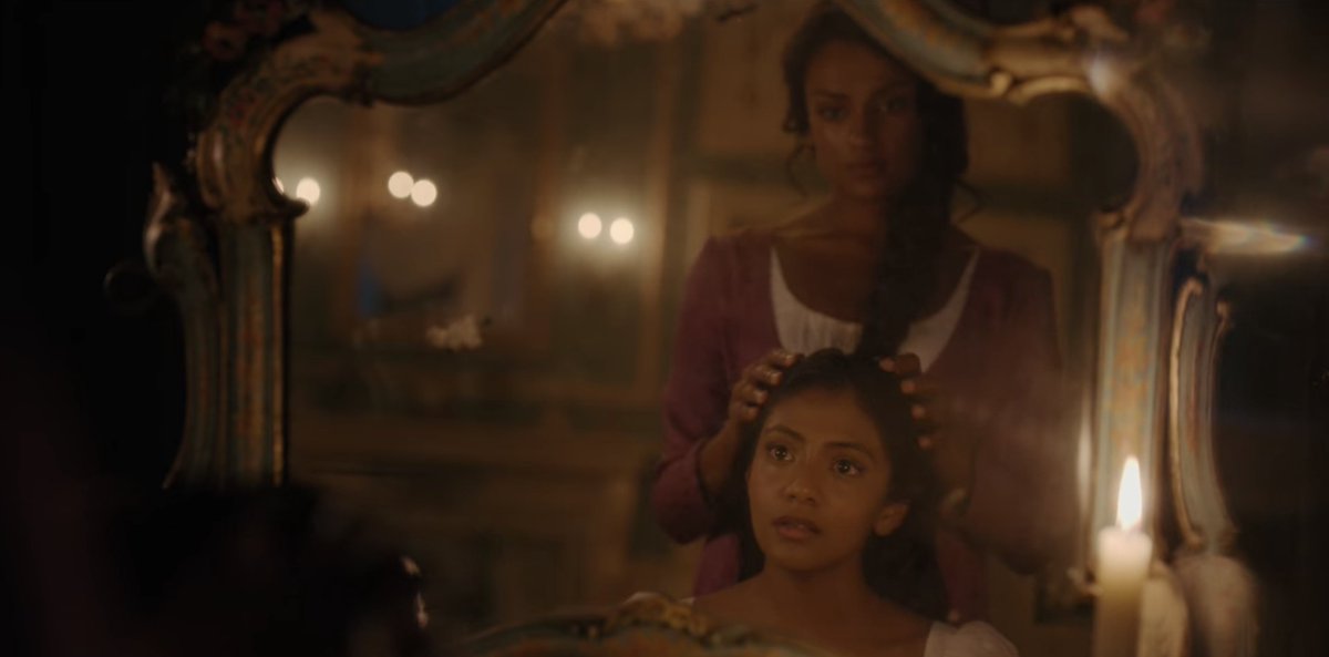 Not enough talk about this but Kate oiling Edwina's hair really hits home for me. Many South Asians grow up having their hair oiled routinely by a parent or older caregiver. It's so warming to see those cultural practices presented in this season💖 #Bridgerton #bridgertonseason2