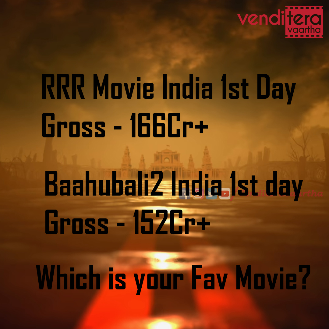 Venditeravartha's tweet photo. Records Creating .....💥🔥🔥🔥🔥🔥 #RRR #RRRRecords #RRRCollections #Collections #RRRReview https://t.co/QYItDxqr9u