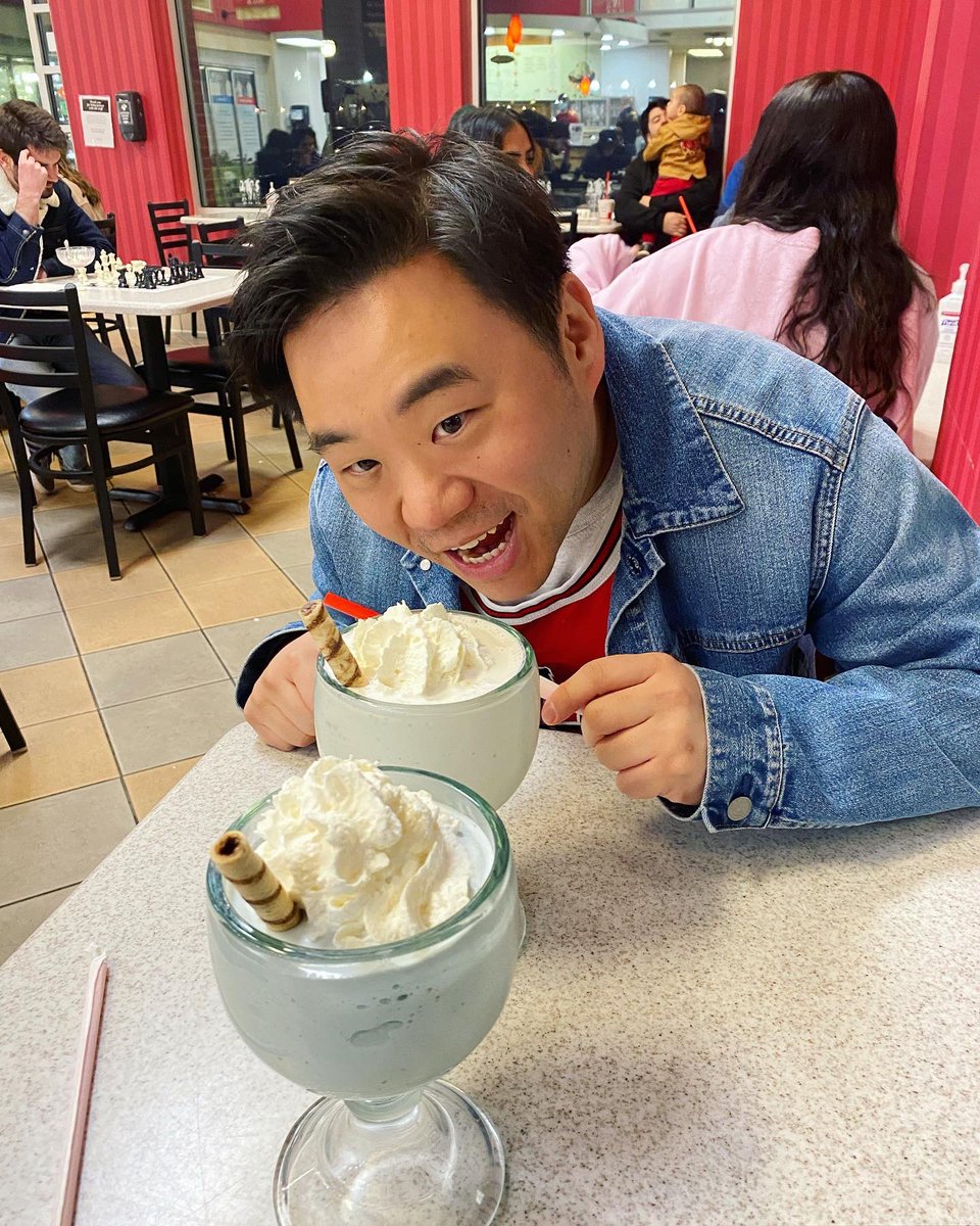 dudeitsandychoi's tweet photo. Found our mid-90’s retro jerseys for Friday night #BrotherTime 🏀 Thought we had a good shot at free Big Macs after the game, but postgame milkshakes hit the spot too. By the way, the NBA’s G-League is no joke. Much respect to the hustle and grind. https://t.co/dhrAx7k5lH