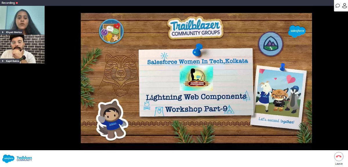 MahajanSuyas's tweet image. Today&apos;s session From Salesforce Women In Tech Kolkata Group

LWC workshop Part 9

#TrailblazerCommunity #witkolkata #witLWC 
@witkolkata
@iamKapilBatra
@khyatu07