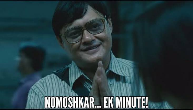 Joy on Twitter: "Bob Biswas never committed any crime because he always smiled, said Nomoshar, Ek Minute before doing so https://t.co/JdK0HRWOw9" / Twitter