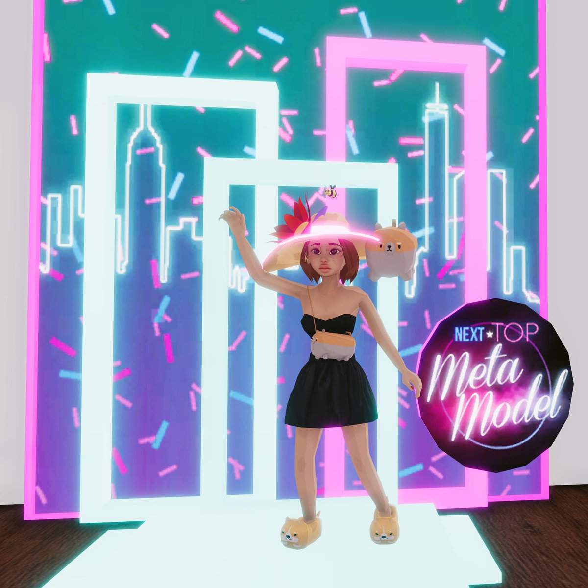 NewJenerationG's tweet photo. There's enough space for the 5 of us to be the #NextTopMetaModel right?
#MVFW
@DokiDCL Doll face
@NewJenerationG x @litadumas Angry Shibes collection
@DahliaJuneF x @Meta1Designs Around town Dress
@PoapPrincess x @Whiffy_DCL Horse Race Hat
https://t.co/njtxko4cXY https://t.co/V2B9HxjhuO