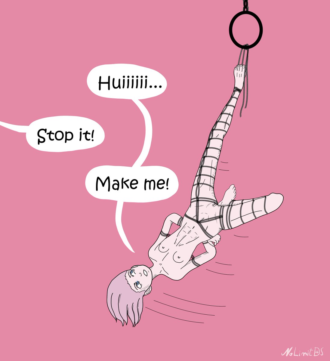 NoLimitDSx's tweet photo. Trying to work on my line art. Still needs work. :-)
#bdsmart #bondage https://t.co/c5LTet7A49