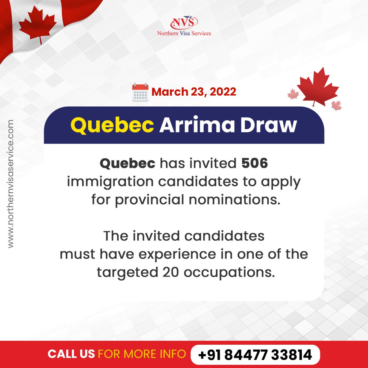 NorthernVisa's tweet photo. ⭐Candidates around the world are invited to apply for permanent position in Quebec!
⭐The PNP Program is a great opportunity for those who are passionate about public service.
#quebec #quebeccanada #arrimadraw #quebecdraw #pnp #canadaimmigration https://t.co/5WpTA44y74