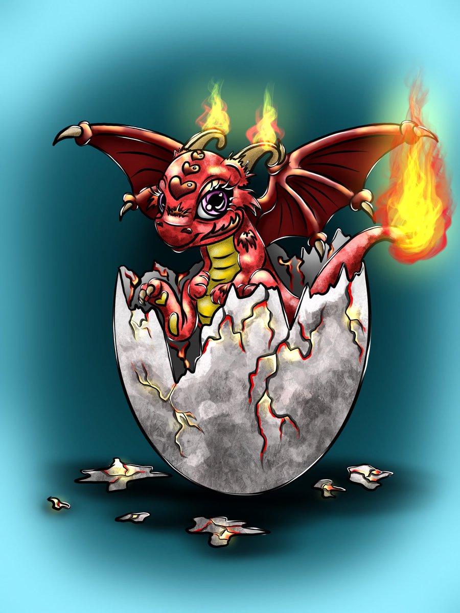 eFRESH_arty's tweet photo. This is baby Tito. The fire dragon that my son invented. This is the first instance in a whole collection of babies. All the money from the sale will go to my son☺️that was the plan🤗

Check out this item on OpenSea https://t.co/j16O99tseH через @opensea https://t.co/gUzI3WETJs