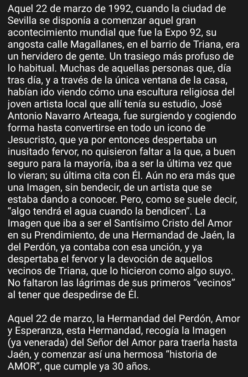 HdadPerdonJn's tweet photo. 30º ANIVERSARIO DE BENDICIÓN DEL SANTÍSIMO CRISTO DEL AMOR https://t.co/APlyibhAYf