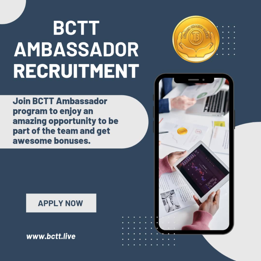 Get ready, for #BCTT.
"Ambassador"
 form will out today, for those who will meet the requirements.