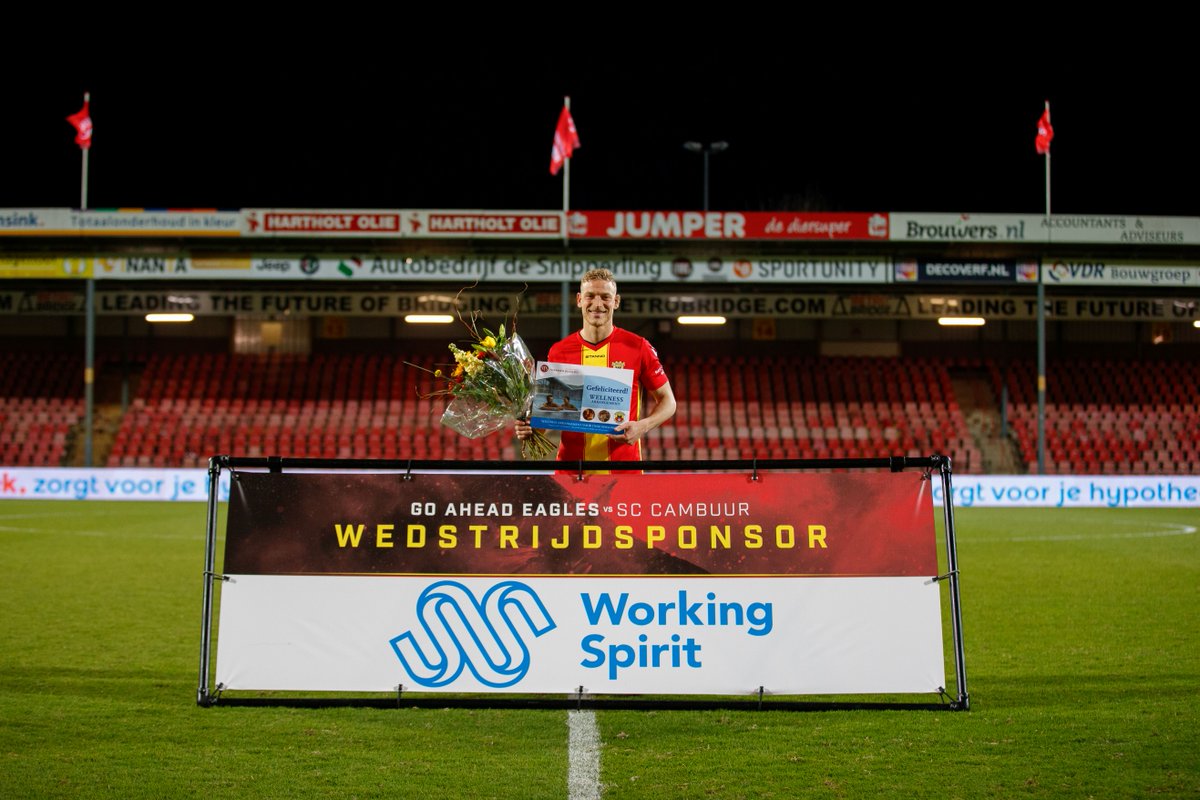 𝓦𝓲𝓼𝓽 𝓳𝓮 𝓭𝓪𝓽... 👋

Er in de Go Ahead Eagles App elke wedstrijd zes prijzen worden verloot? Waaronder een thuisshirt via iClean!

☞ 𝟯 onder kiezers van de uiteindelijke 𝗠𝗮𝗻 𝗼𝗳 𝘁𝗵𝗲 𝗠𝗮𝘁𝗰𝗵 (thuisduels)

☞ 𝟯 onder voorspellers van de juiste 𝘂𝗶𝘁𝘀𝗹𝗮𝗴