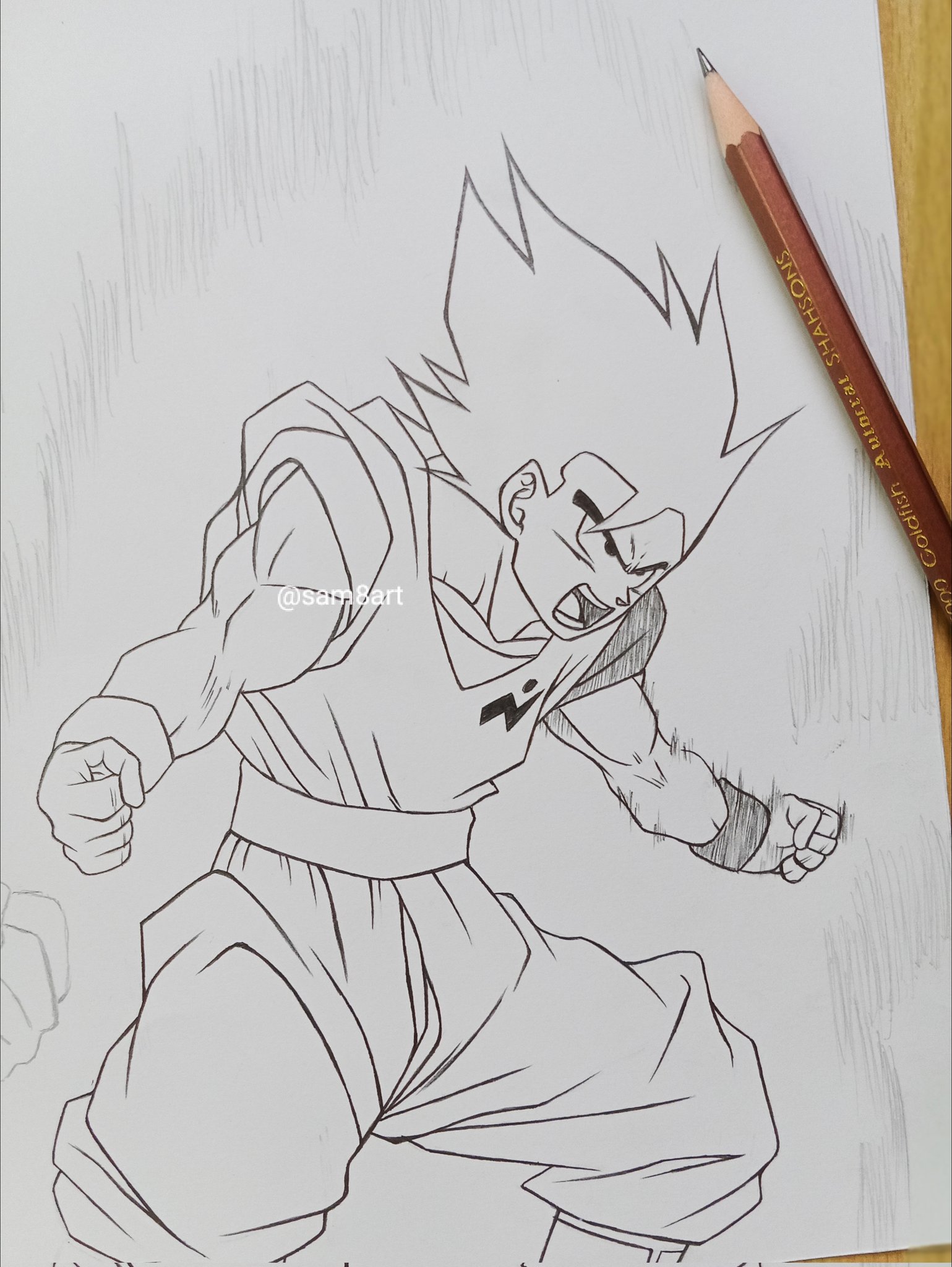 How to Draw Ultra Instinct Goku from Dragonball Super – Draw with Richie