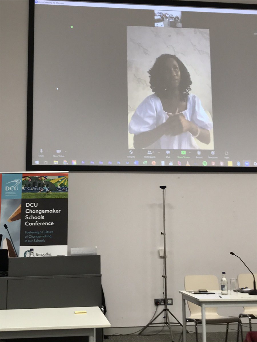 fitzsiobhan1's tweet photo. Changemaker Elizabeth Zion spoke to us @DCUCMS #DCUChangemaker all the way from Nigeria about “the importance of education in developing our purpose”. “I’m limitless if I’m working harder than what’s working against me”. https://t.co/8HcgEx9J2C